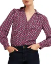 Hobbs London Abigail Blouse In Pink Multi