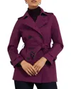 Hobbs London Adalee Trench Coat In Warm Plum