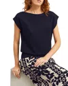 Hobbs London Addison Knitted Top In Blue