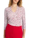 Hobbs London Aimee Top In Ivory Pink