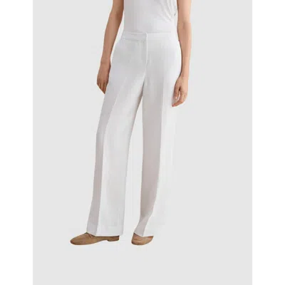 Hobbs London Alessia High-waist Linen Trousers In White