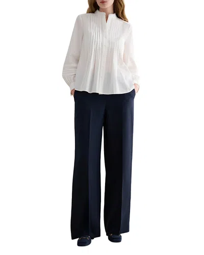 Hobbs London Alessia Linen Pants In Blue