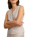 Hobbs London Alessia Linen Vest In Neutral
