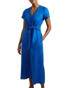 Hobbs London Aliya Linen Jumpsuit In Atlantic Blue