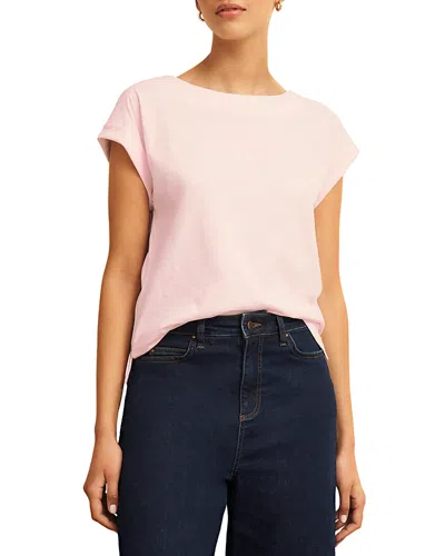 Hobbs London Alycia Tee In Pale Pink