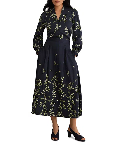 Hobbs London Annie Skirt In Blue