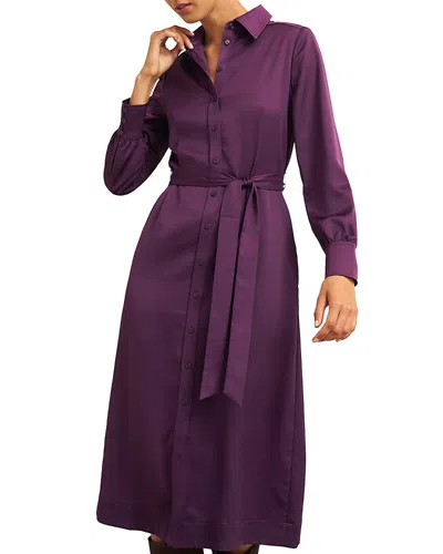 Hobbs London Arianna Shirt Dress In Regal Purple