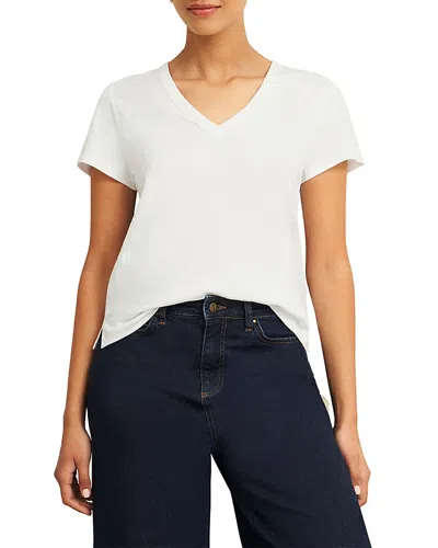 Hobbs London Arianna Slub Tee In White