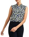 Hobbs London Ariela Top Front Fastening In Navy Multi