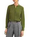 Hobbs London Arizona Blouse In Moss Green