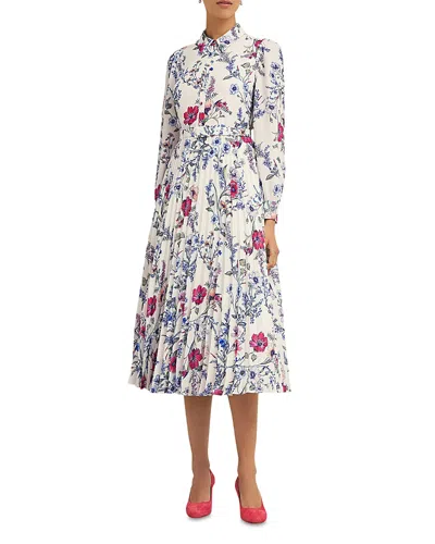 Hobbs London Ashleen Floral Print Shirtdress In Ivory Multi