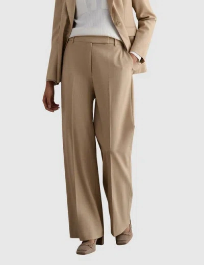 Hobbs London Ashleen Wide Leg Trousers In Neutral