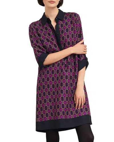 Hobbs London Aubrey Dress In Purple Multi