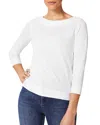 Hobbs London Avia Boat Neck Tee In White