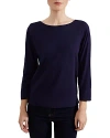 Hobbs London Avia Tee In Midnight Navy