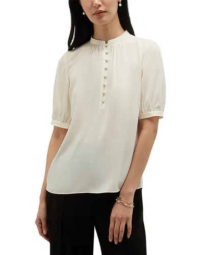 Hobbs London Azalea Blouse In Neutral