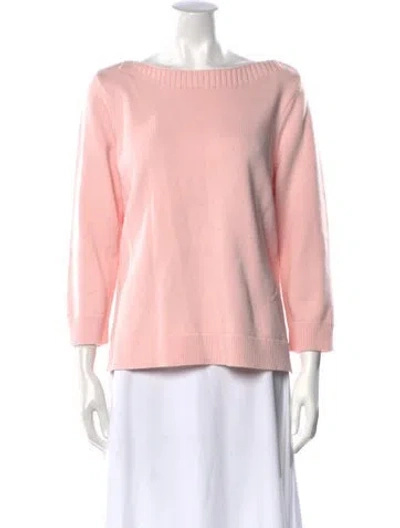 Pre-owned Hobbs London Bateau Neckline Sweater In Pink