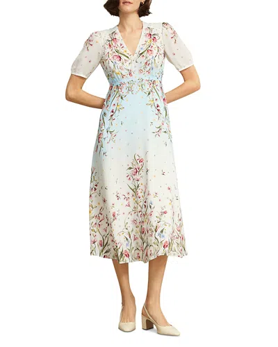 Hobbs London Belmond Silk Dress In Multi