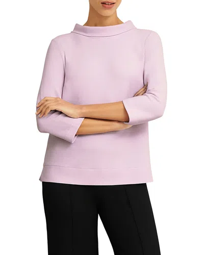 Hobbs London Betsy Top In Dusted Pink