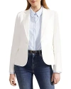 Hobbs London Blake Linen Single Breasted Jacket In Ivory