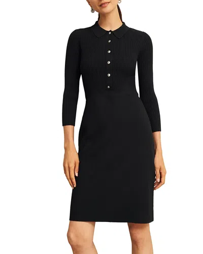 Hobbs London Blanche Knitted Dress In Black