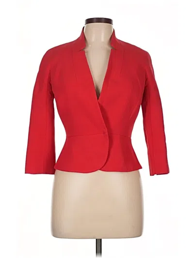 Pre-owned Hobbs London Blazer Jacket In Red