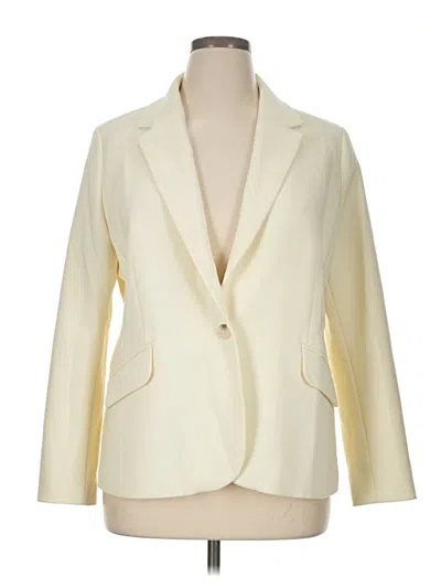 Pre-owned Hobbs London Blazer Jacket In White