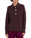 Hobbs London Brenna Wool Sweater In Malbec