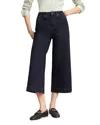 Hobbs London Brinley High Rise Cropped Wide Leg Jeans In Indigo In Black