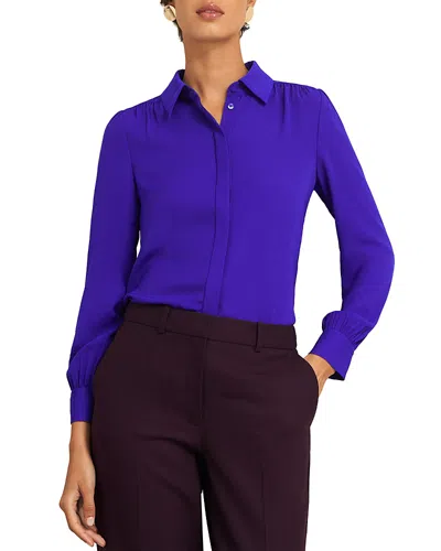 Hobbs London Caitlyn Blouse In Nordic Blue