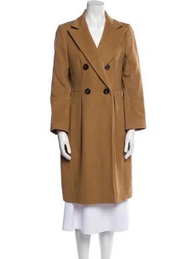 Pre-owned Hobbs London Camel Hair Coat In Brown