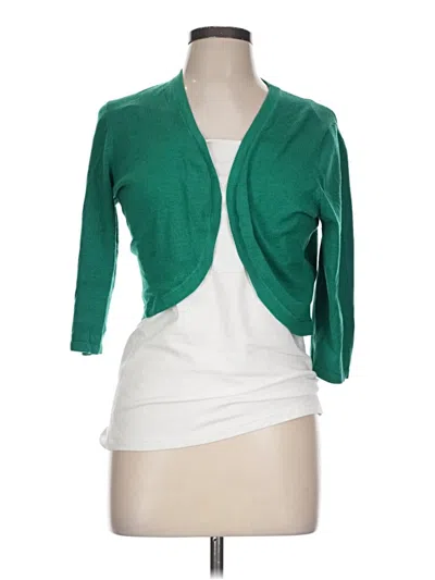 Pre-owned Hobbs London Cardigan Sweater In Green