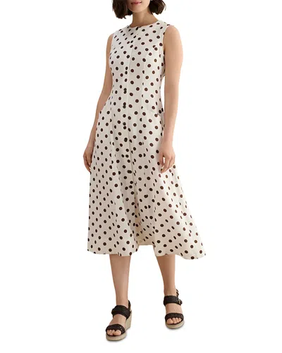 Hobbs London Carmen Linen Dress In Multi