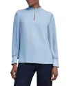 Hobbs London Carrie Blouse In Powder Blue