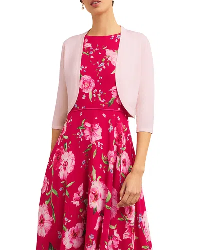 Hobbs London Carrie Bolero Jacket In Pale Pink