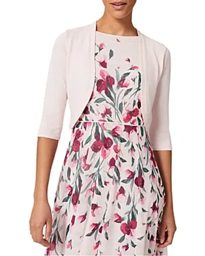 Hobbs London Carrie Bolero Jacket In Pale Pink