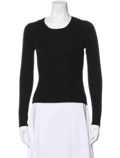 Pre-owned Hobbs London Cashmere Scoop Neck Sweater In Green