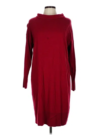 Pre-owned Hobbs London Casual Dress In Burgundy