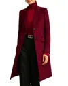 Hobbs London Cavendish Wool Coat In Burgundy