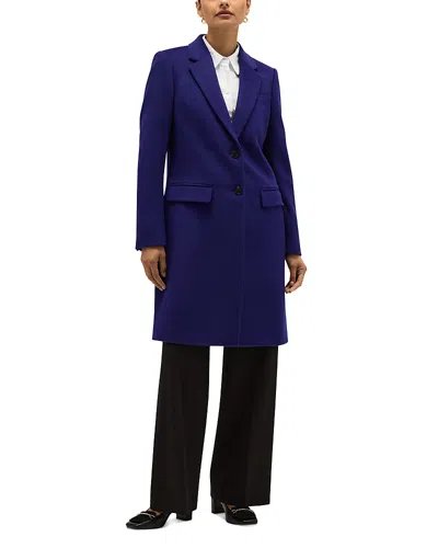Hobbs London Cavendish Wool Coat In Violet Blue
