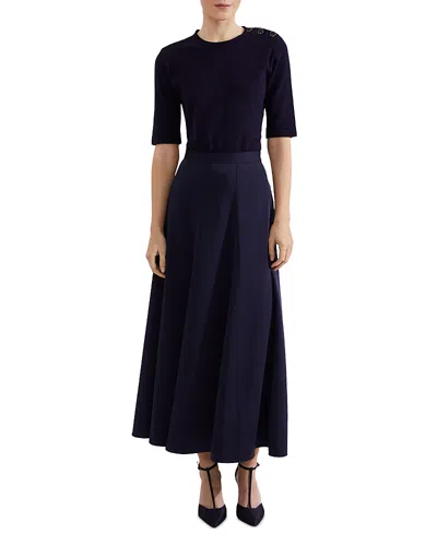 Hobbs London Charteris Skirt In Midnight Navy