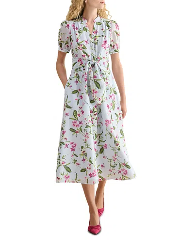 Hobbs London Clarissa Belted Dress In Multi
