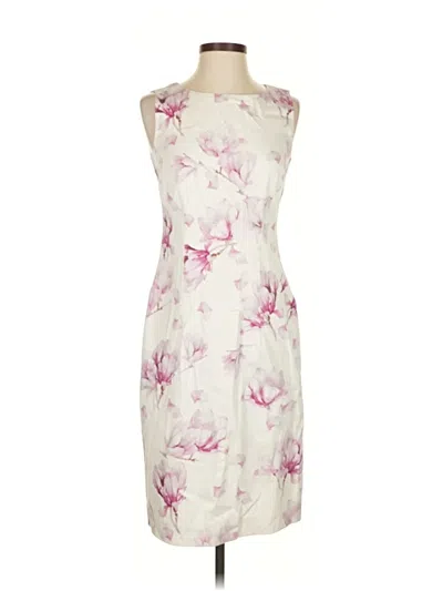 Pre-owned Hobbs London Cocktail Dress In White