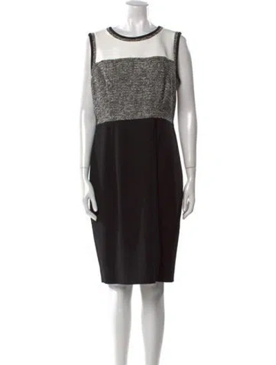 Pre-owned Hobbs London Colorblock Pattern Knee-length Dress In Multi