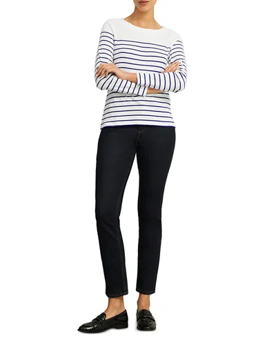 Hobbs London Constance Top In White Blue