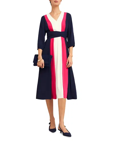 Hobbs London Cora Colorblocked Dress In Multi