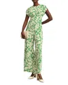 Hobbs London Cressida Jumpsuit In Cream Green