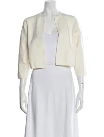 Pre-owned Hobbs London Crew Neck Sweater W/ Tags In White