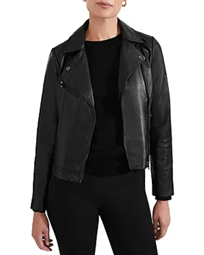 Hobbs London Dakota Leather Jacket In Black