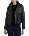 Hobbs London Darby Leather Jacket In Black